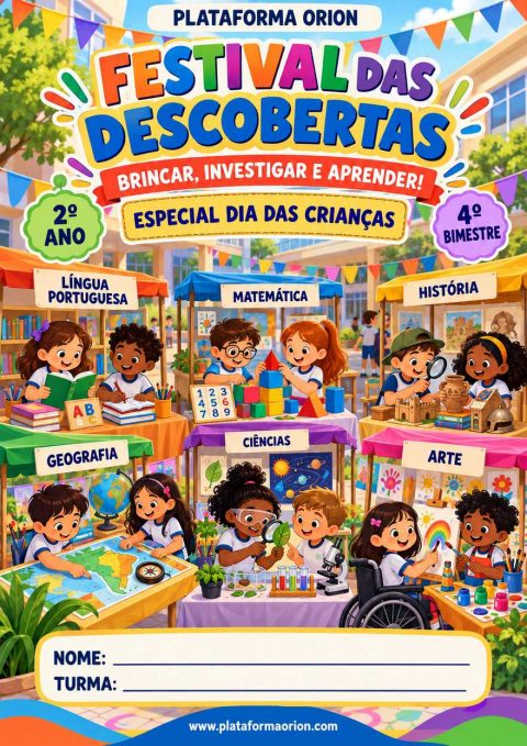 Capa de 2º ANO - HABILIDADES 4º BIMESTRE - TEMA: DIA DAS CRIANÇAS
